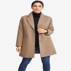 Classic Wool-Blend Coat image number null