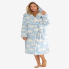 Dreams & Co&reg; Plush Hooded Wrap Robe image number null
