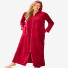 Dreams & Co&reg; Hooded Velour Robe image number null