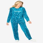 Dreams & Co. &reg; Velour Pajama with FREE Fuzzy Socks image number null