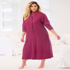 Only Necessities&reg; Fleece Snap-Front Robe image number null
