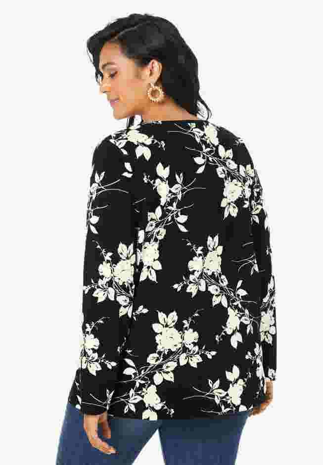 Ultimate Long Sleeve V Neck Tee image number 1