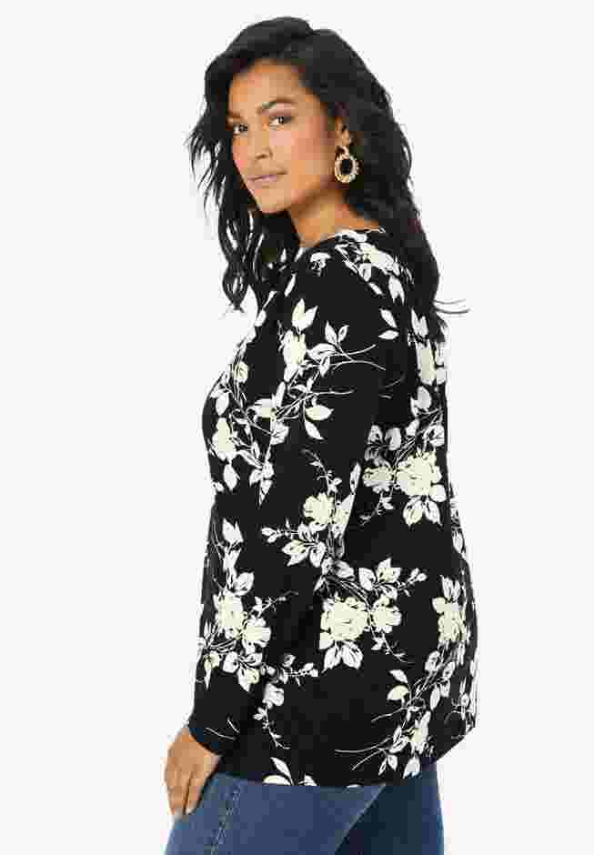Ultimate Long Sleeve V Neck Tee image number 2