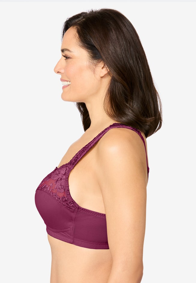 Front Close Wireless Gel Strap Bra image number 1