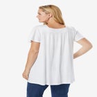 Embroidered Square Neck Tunic image number null