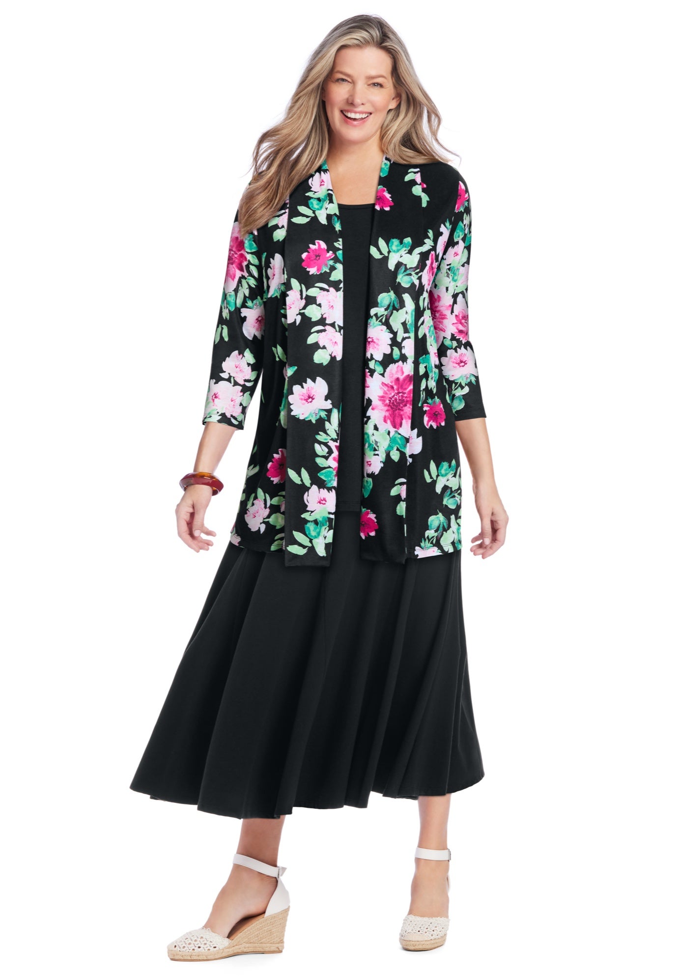 Wide Elastic Waist Skirt image number 0