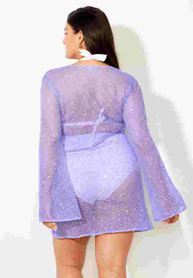 Sequin V-Neck Cover Up Dress image number 1