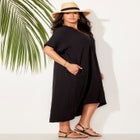 Gauze High-Low Sun Dress Cover Up image number null