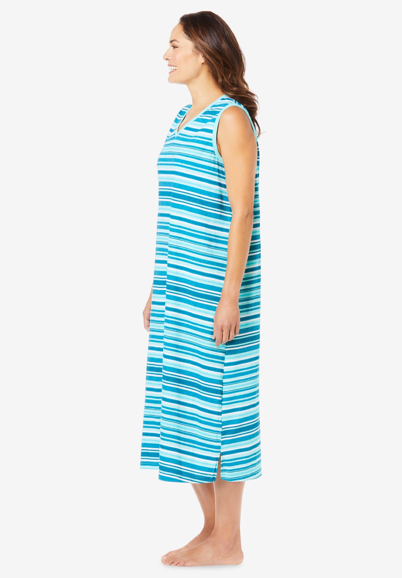 Long Sleeveless Sleepshirt image number 2