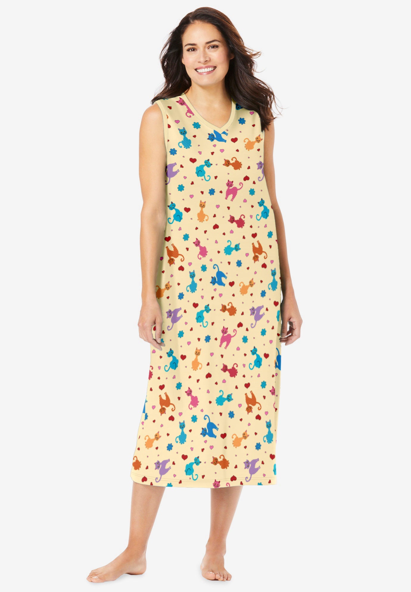 Long Sleeveless Sleepshirt image number 0