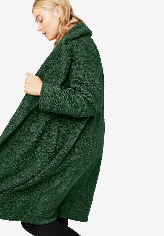 Double-Breasted Teddy Coat image number 1