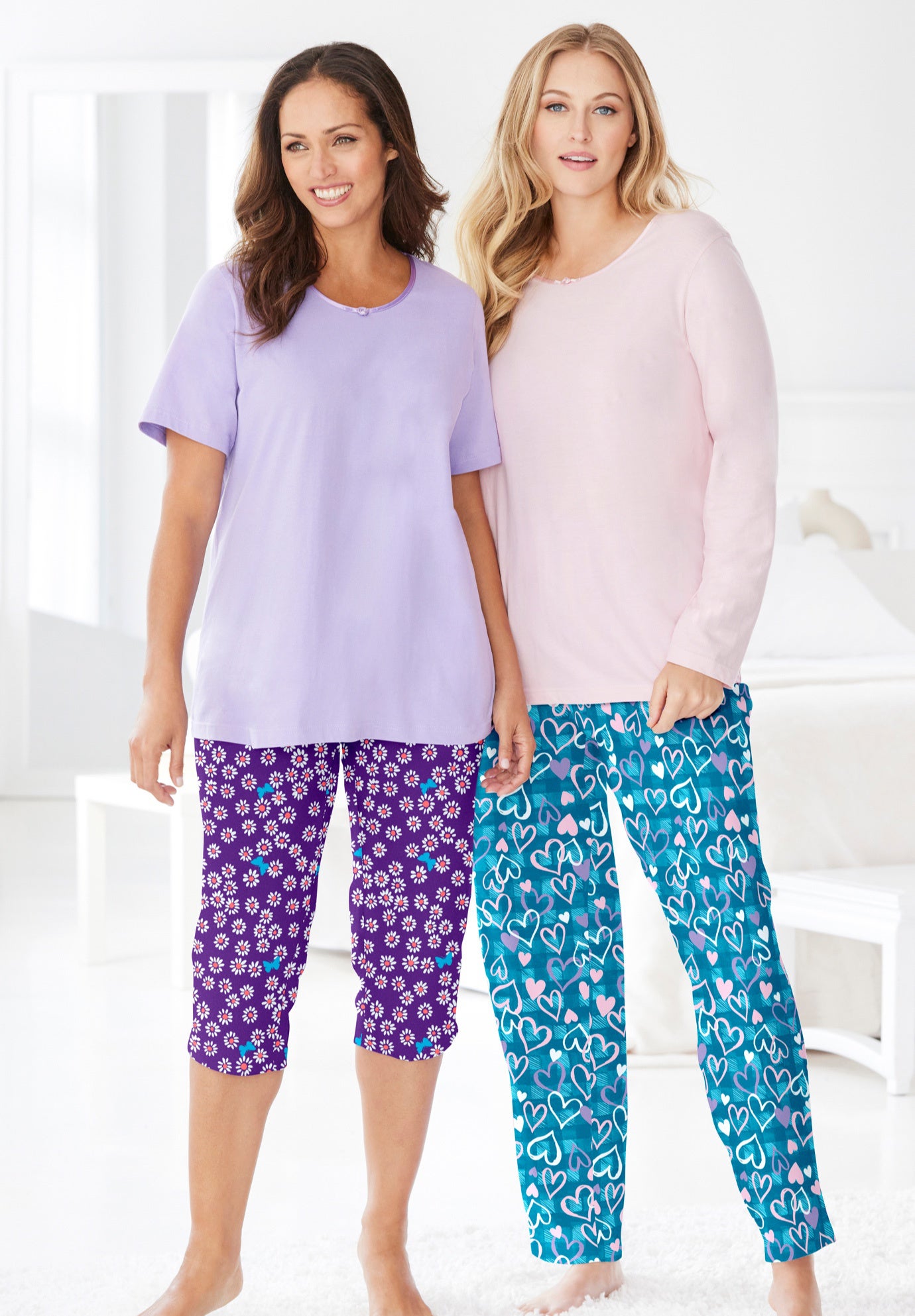 Satin Trim Sleep Tee image number 6