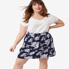 Pull-On Paperbag Waist Skort image number null