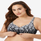 Scroll Embroidered Wireless Front-Close Bra  image number null