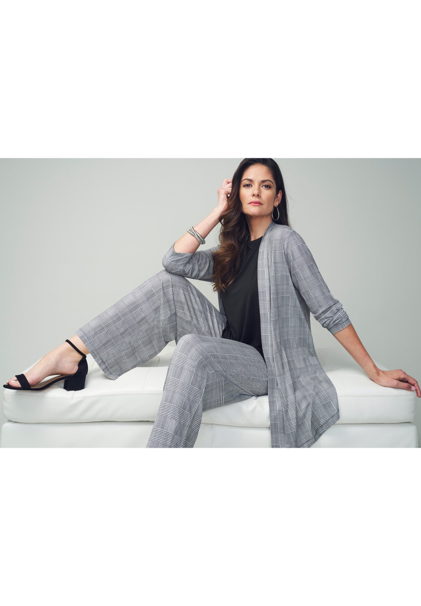 Stretch Knit Wide Leg Pant image number 3