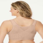 Front-Close Embroidered Wireless Posture Bra image number null