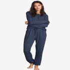 Marled Henley Lounge Top image number null