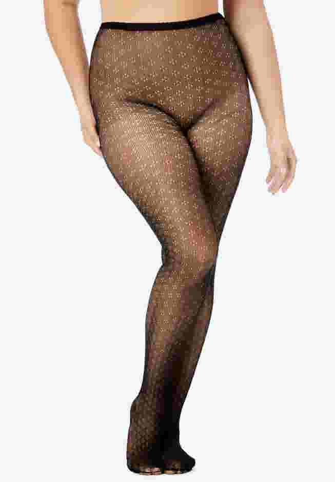 Embroidered Tights by Comfort Choice image number 0
