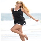 Chlorine-Resistant A-Line Two-Piece Skirtini Set image number 0