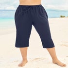 Taslon&reg; Cover Up Capri Pant image number null