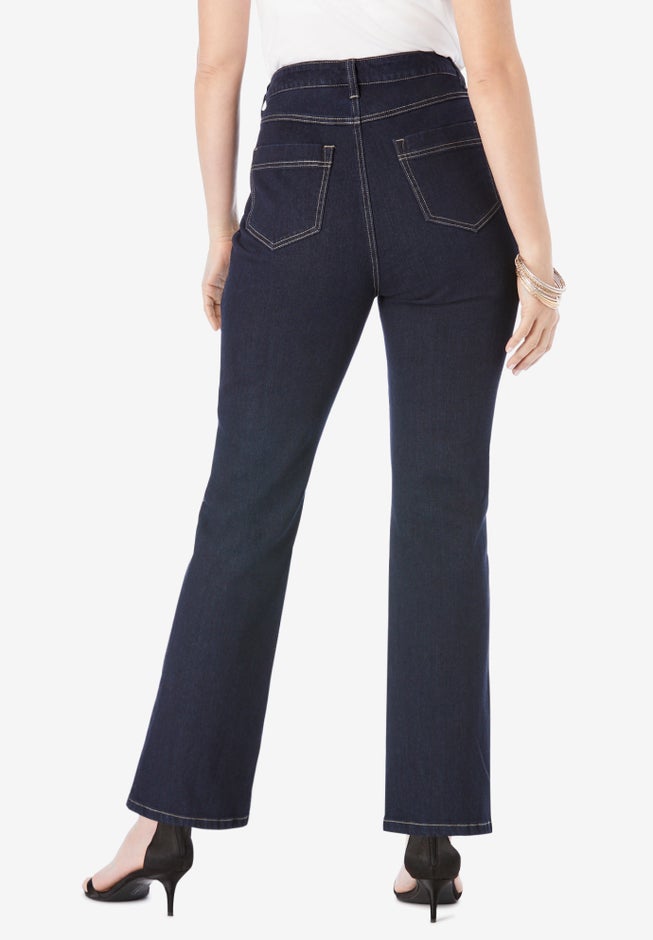 Plus Size Embroidered Bootcut Jean image number 1
