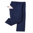 Stretch-Cotton Knit Pull-On Pocket Capri Leggings image number null