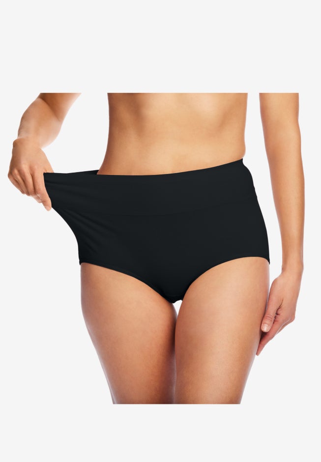 Cotton Spandex Comfort Waist Brief 2-Pack image number 2