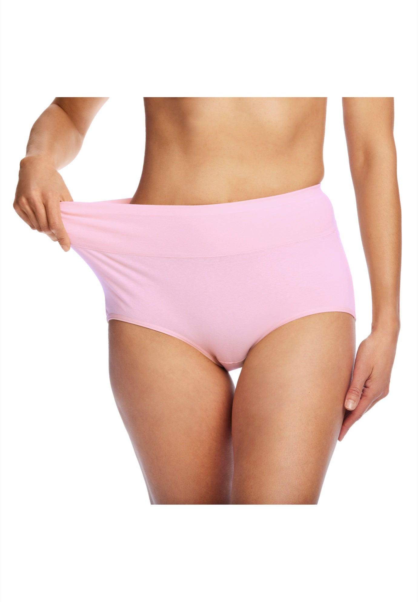 Cotton Spandex Comfort Waist Brief 2-Pack image number 2