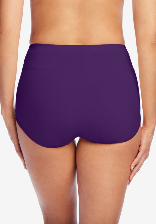 Cotton Spandex Comfort Waist Brief 2-Pack image number 4