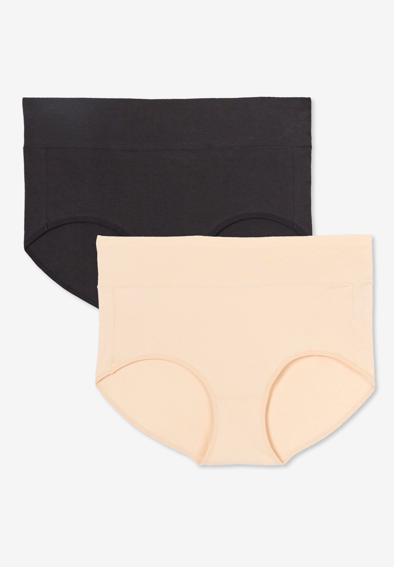 Cotton Spandex Comfort Waist Brief 2-Pack image number 0