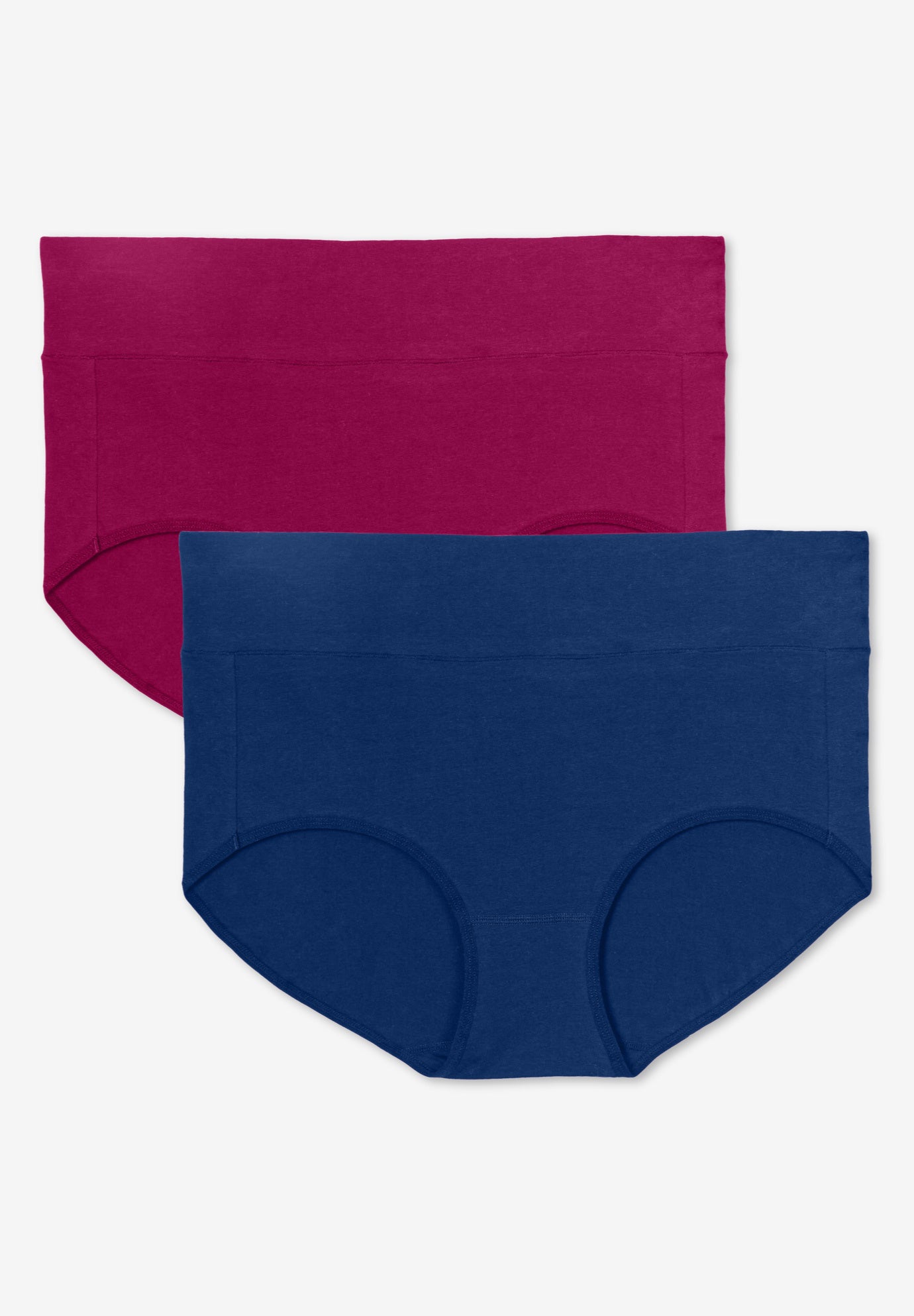 Cotton Spandex Comfort Waist Brief 2-Pack image number 0