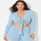 The '70s Tie Front Top image number null