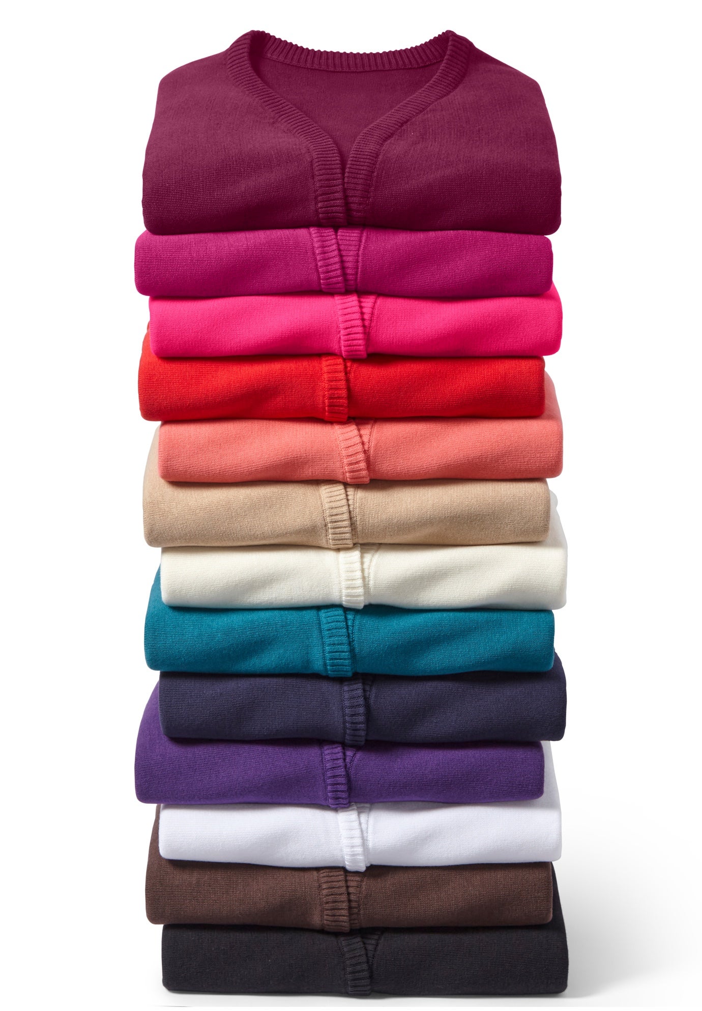 Rib Trim Cardigan Shrug Sweater image number 3