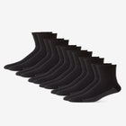 1/4" Length Cushioned Crew 6 Pack Socks image number 0