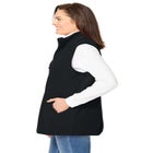 Zip-Front Microfleece Vest image number null