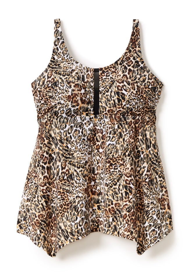 Longer-Length Tankini Top image number 3