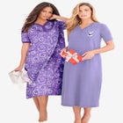 2-Pack Long Henley Sleepshirt image number 0