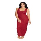 The Midi Dress - Modal Silk Rib image number null