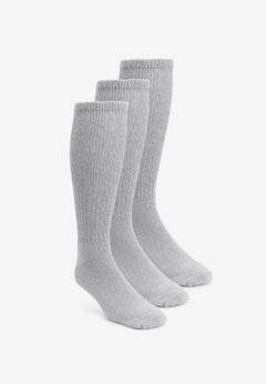 Diabetic Over-the-Calf Extra Wide Socks 3-Pack