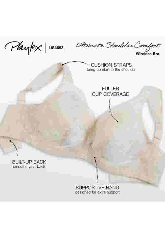 Playtex® 18 Hour Ultimate Shoulder Comfort Wireless Bra 4693 image number 3