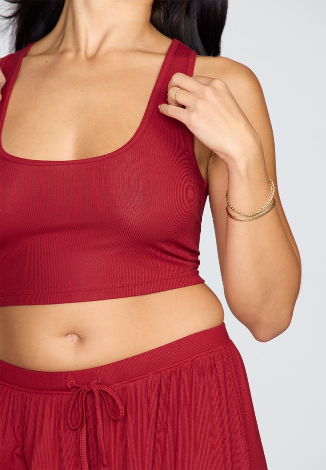 The Scoop Neck Tank - Modal Silk Rib image number 3