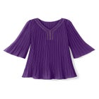 Embellished Pleated Blouse image number null
