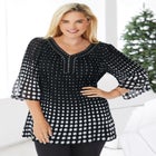 Embellished Pleated Blouse image number null