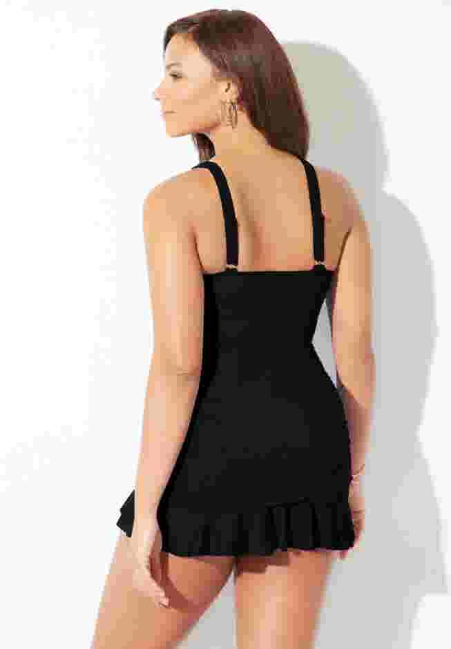 Twist Front Underwire Swimdress image number 1