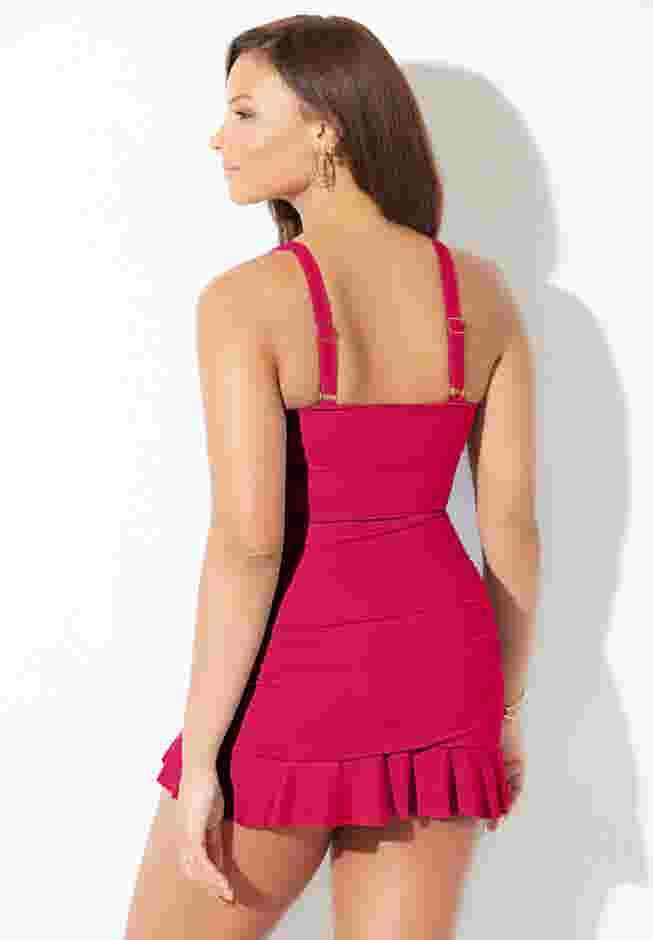 Twist Front Underwire Swimdress image number 1