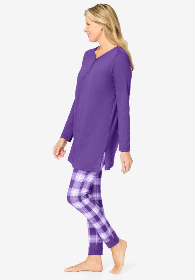 Henley Tunic & Jogger PJ Set image number 2