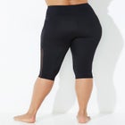 Chlorine Resistant High Waist Mesh Swim Capri image number null