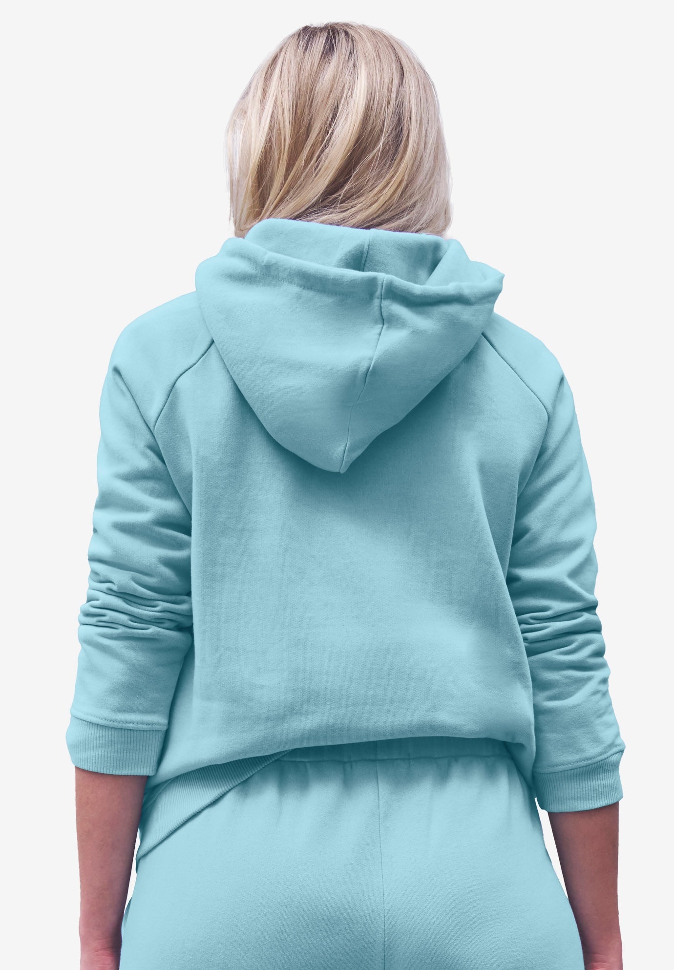 Hooded Fleece Boxy Sweatshirt image number 1