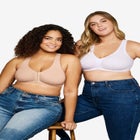 Glamorise® Front-Close Lace Back Bra image number null