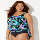 Side Tie Blouson Tankini Top image number 0